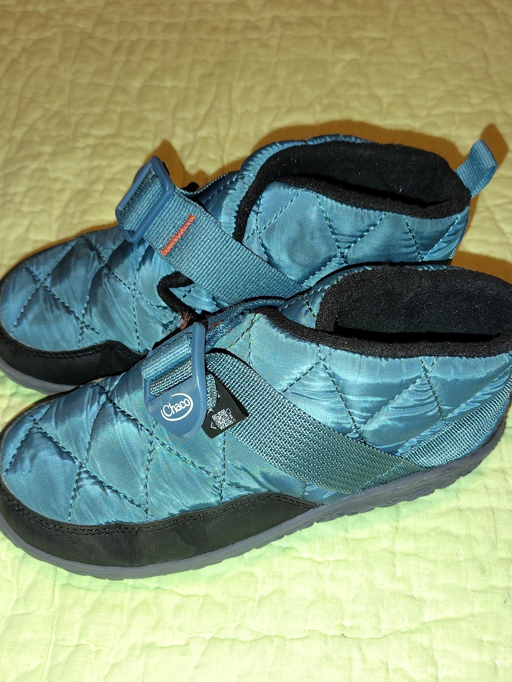 Chaco Kids' Quilted Teal Slip-On Shoes
